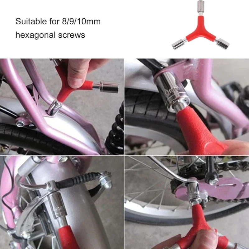 Bicycle portable hexagonal socket wrench bicycle triangular effortless wrench high hardness triangular hexagonal wrench