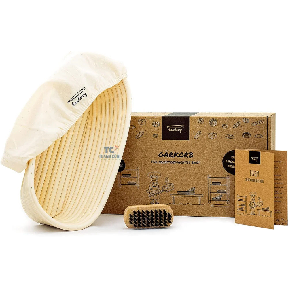 Vietnam Sourdough Bread Starter Kit Includes Sourdough Jar Rattan Banneton Bread Proofing Basket and More Accessories
