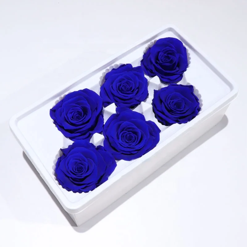 Оптовая продажа, сохраненные красные розы класса А длиной 5-6 см, подарок на день рождения, украшение для дома и свадьбы «сделай сам»