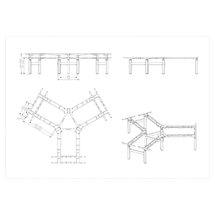 Height Adjustable Wooden Table for Office Rustic Lift Top Computer Desk
