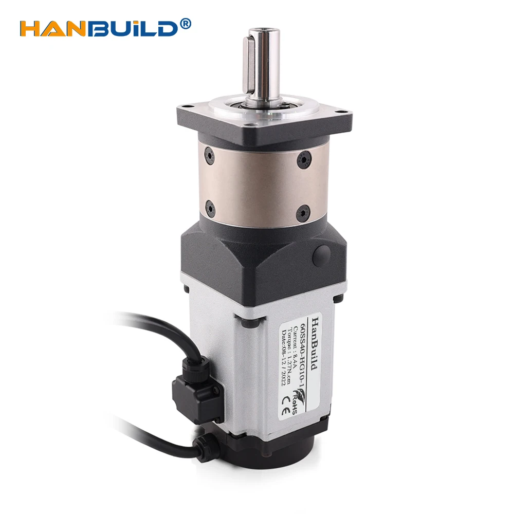 HanBuild servo motor High precision planetary reducer 0.4kw 1.3N.m 60SS40-HG10-1 ASD240 drive gearbox ac Servo Motor drive 400W