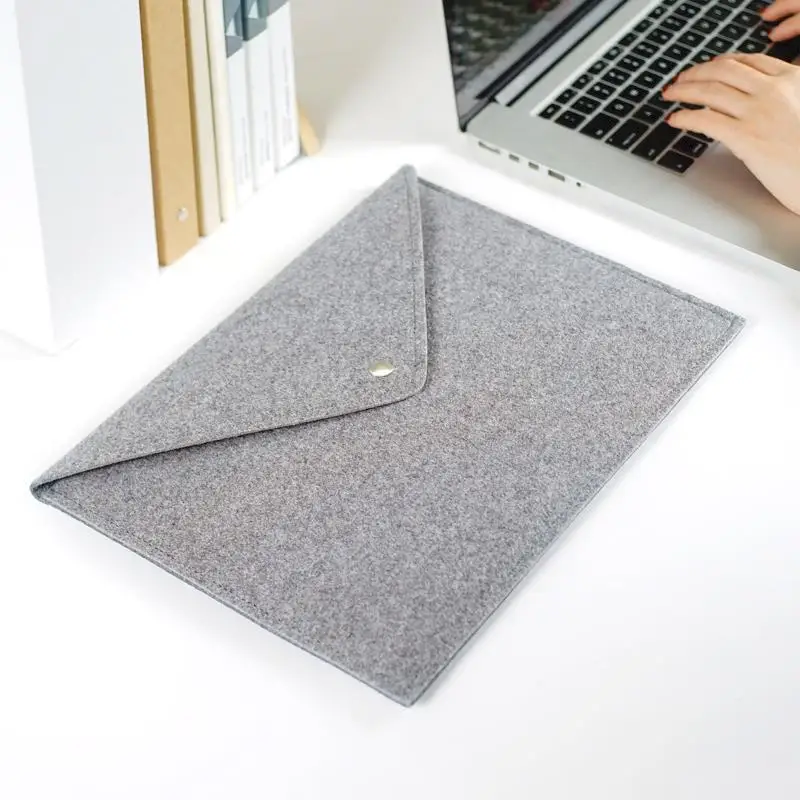 felt document bag a4 size school office supplies file pocket