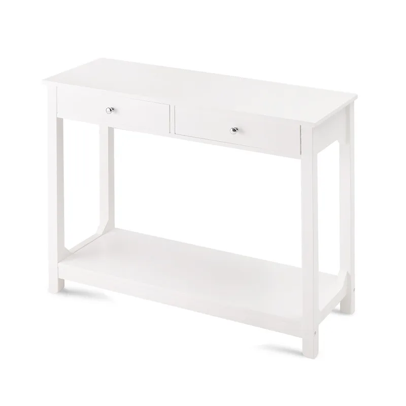 
Modern Design Ledgewood White Console Table With Sturdy Construction 