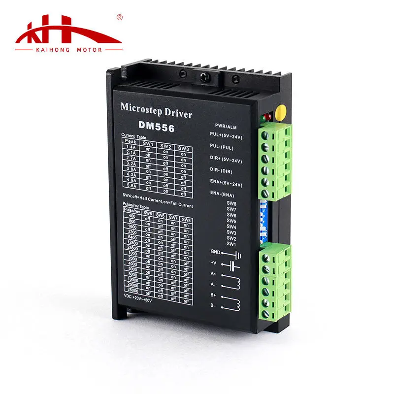 Kaihong VDC 20V-50V 2 Phase Stepper Motor Driver Dm556 Digital Stepper Driver PLC