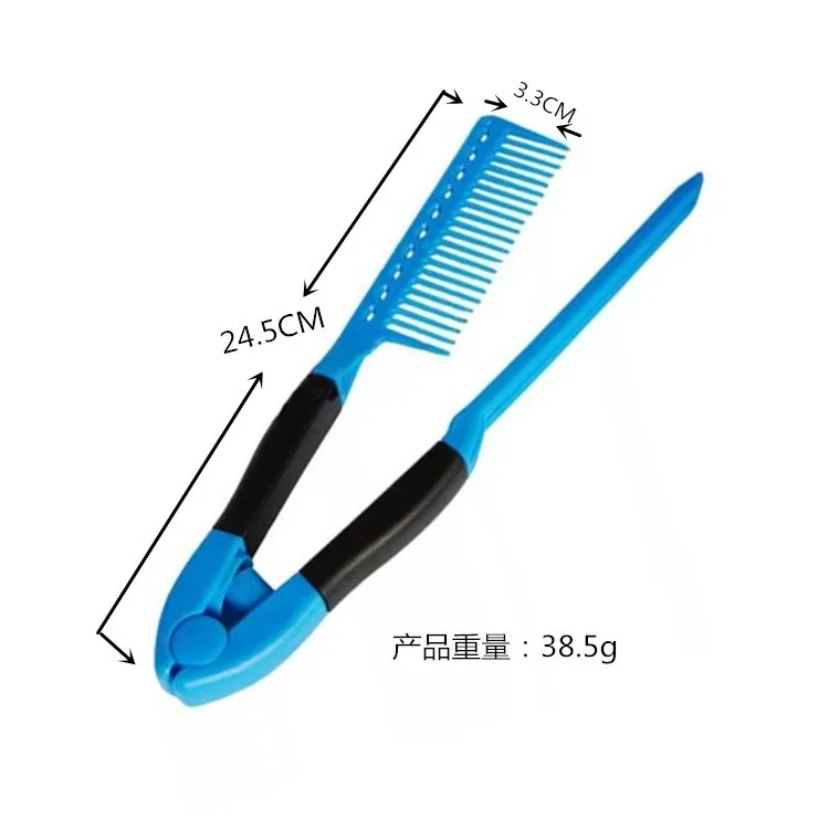 Popular Ins Tiktok Hot Traveling Necessity Resin Made Size Proper Not Easy to Break Comb Teeth V-shaped Comb