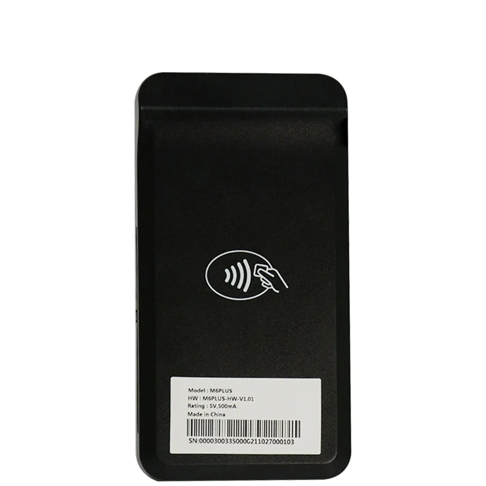 MSR Chip rfid reader contactless mini pos terminal mobile payment mpos device M6 PLUS