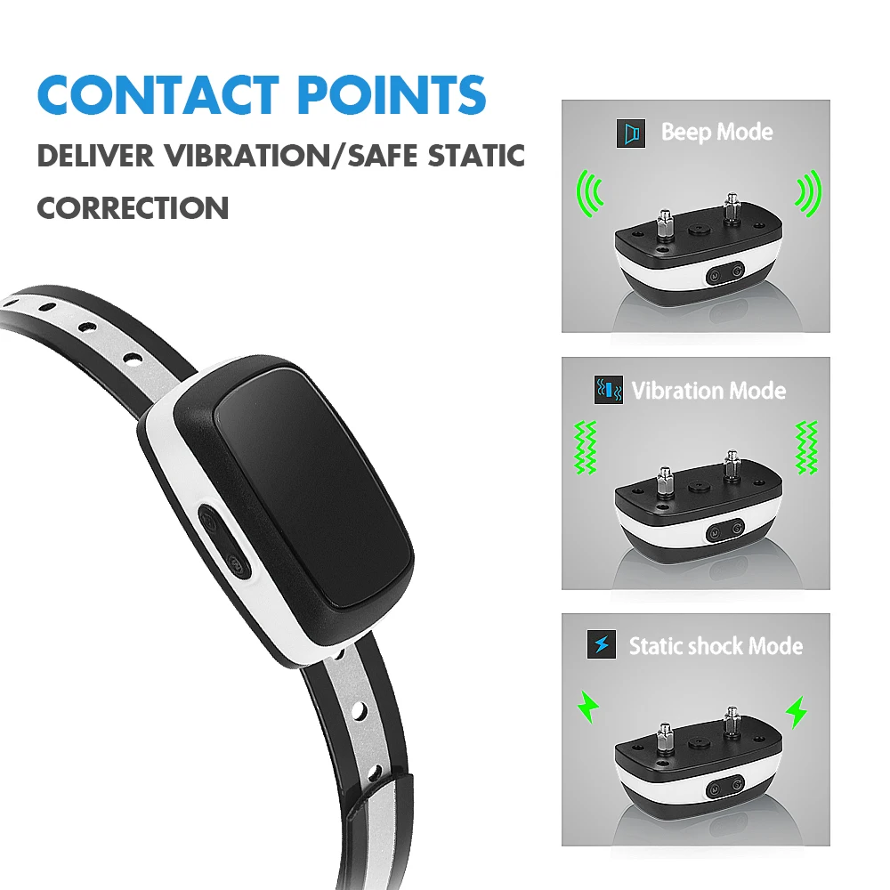 Waterproof OEM Led Display anti aboiement Electric Shock Stop Dog Bark Control stop barking sound vibration Anti Barking Device