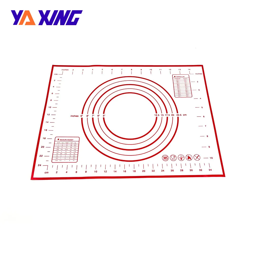 Ya xing Silicone Knead Dough Rolling Make Pastry and Fondant Dough Pastry Mat