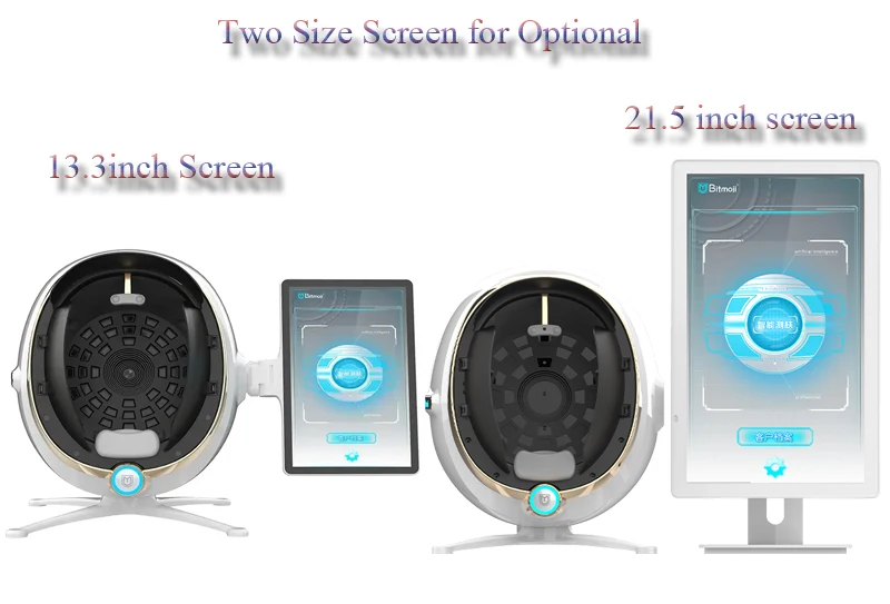 Portable Professional 3d Face Measuring Machine 3d Small Facial Skin Diagnostics Analyzer Skin Analysis System 13 Languages