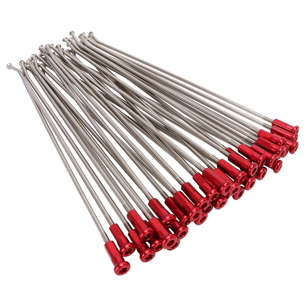 JFG Motorcycle CR125R CR250R Spoke stainless Steel CRF450R  CRF450X Rear 18' Spokes With Aluminum  Nipples  For HONDA