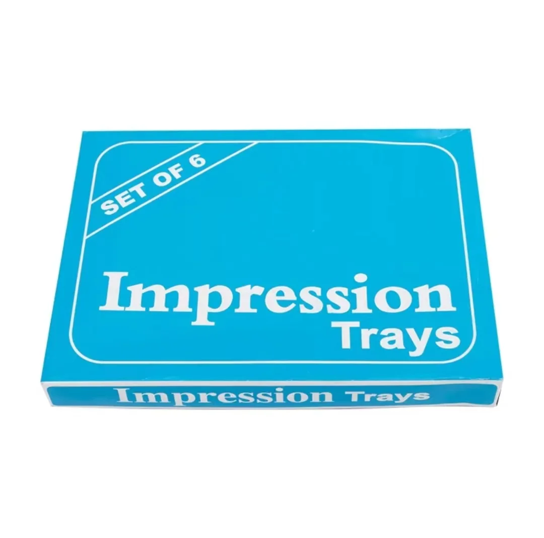 Dental stainless steel dental dentures - Perforated and non perforated extraction trays - Impression trays