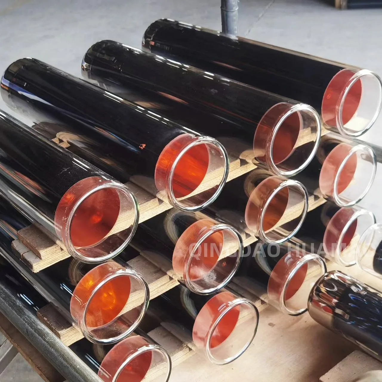 Large diameter solar vacuum tubes for solar stove