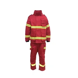 Wholesale orange hi-viz fireproof fire suit red nomex firefighter suit fire proof safety coverall