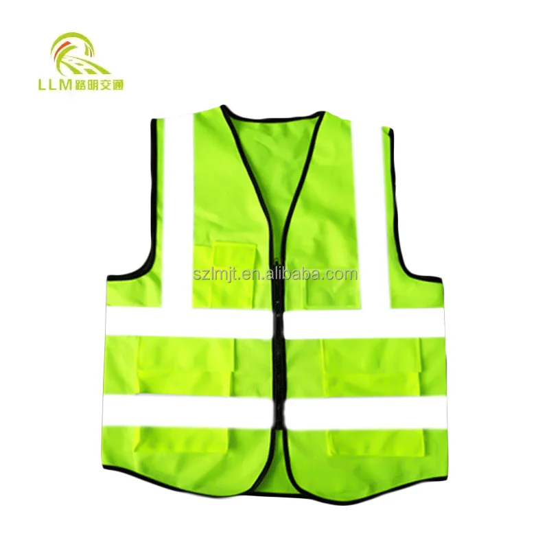 Custom Safety Jacket High Visibility Reflective Tape Security Clothing Construction Reflective Safety Vest