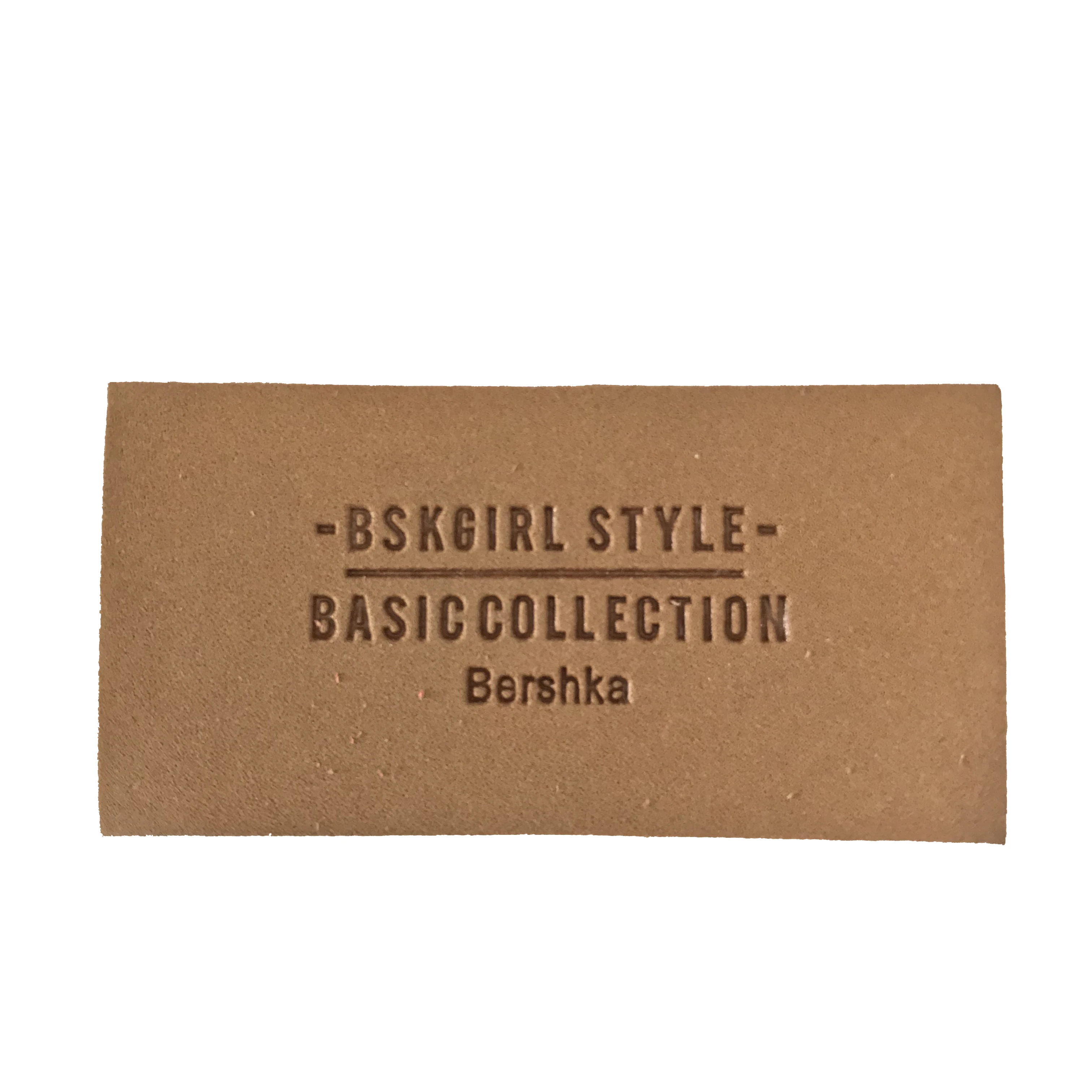 Custom Embossed Heat Press PU Leather Badges Label Logo Brown Fake Printed PU Leather Patches for Hats Jeans