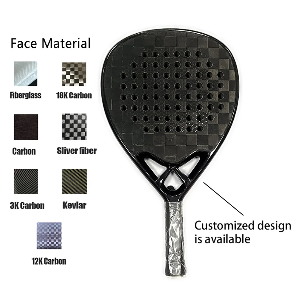 Allu 3k12k18k Carbon Tennis Palas De Padel Paddle Rackets