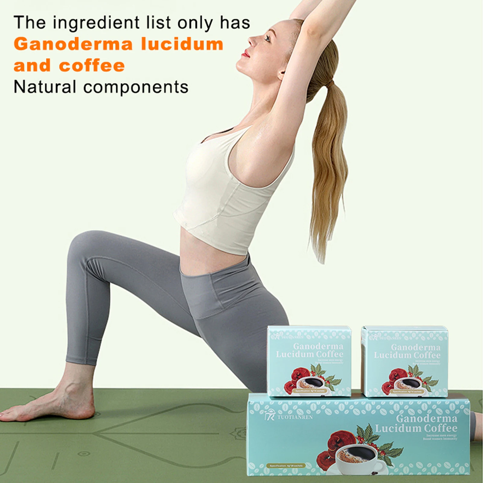 wholesale private label Ganoderma Lucidum Reishi Mushroom  Ling Zhi Powder Coffee  high quality organic