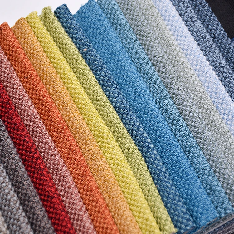 High Quality Cheap Sofa Fabrics Imitation Linen Fabric Vinyl Fabric for Upholstery