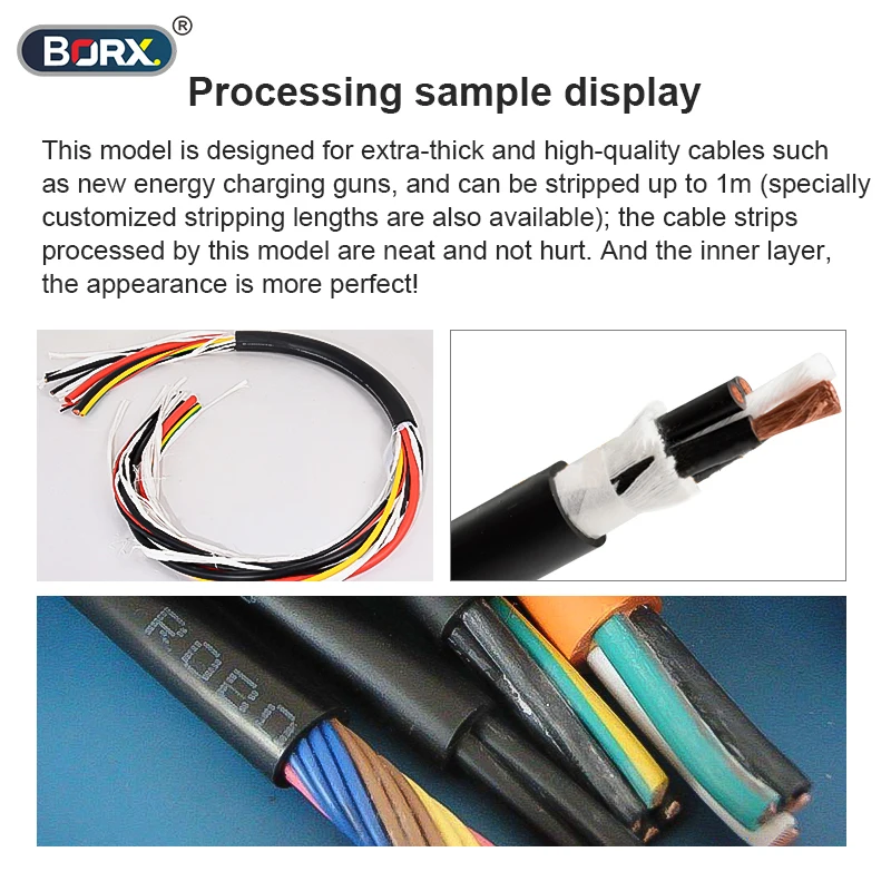 Charging gun wiring harness/BV hard/flexible wire large gauge cable stripping cutting machine with nice surface