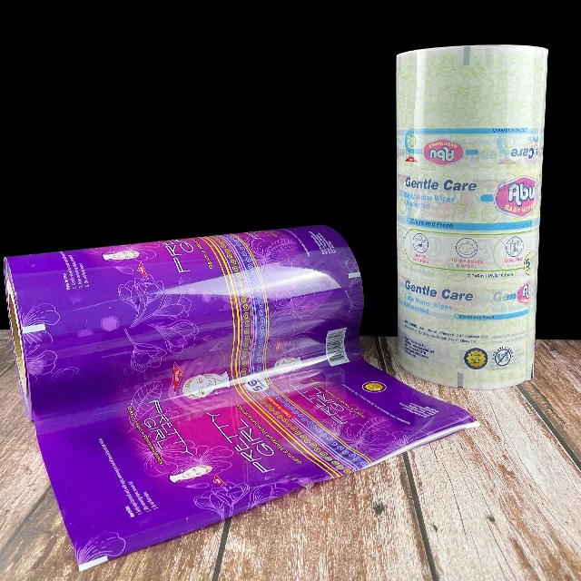Food-Grade Glossy Laminated PET Plastic Packaging Film Roll Gravure Printing Soft Moisture-Proof Food Wrapping Industrial Use