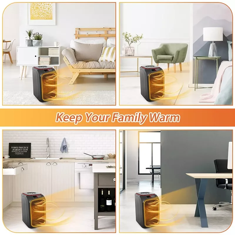 Portable Beauty Wholesale Eco Quiet Efficient Warm Blower 3s Desk Space Heating Fan Ptc Electric Heater Fan