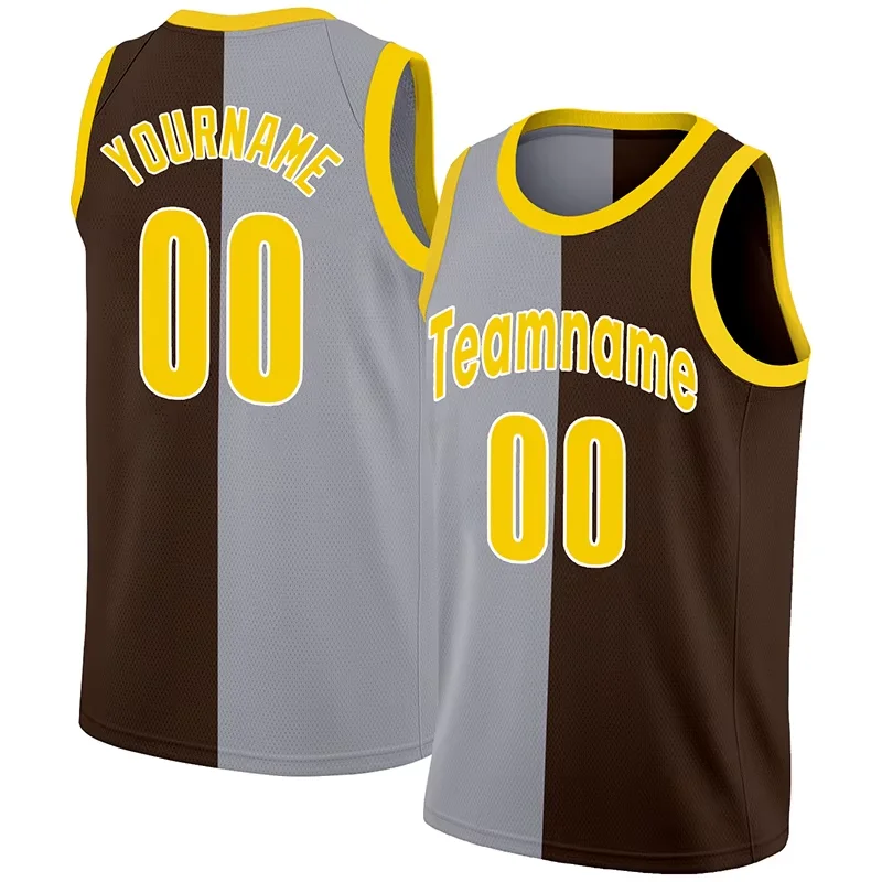 OEM Sleeveless Color Block Custom Print Logo Lightweight Mesh Pinstripe Basketball Jersey Men
