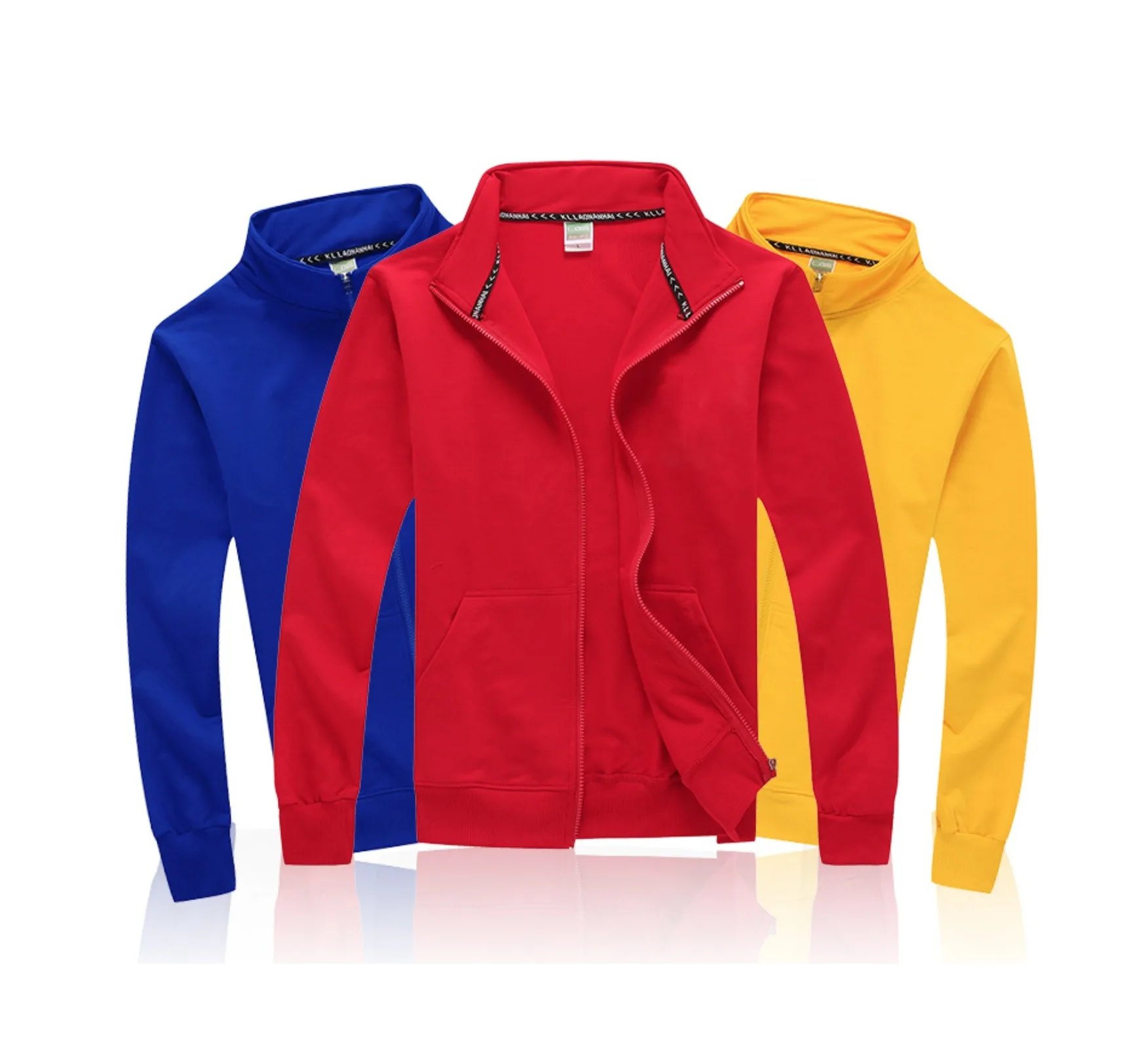 SmallOrders G030305  Embroidered Logo Corporate Workwear Stand-up Collar Advertising ShirtWorkwear Zipper Jacket Sweater