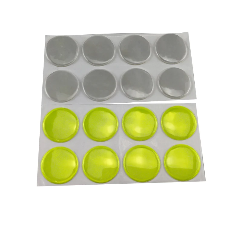 High Visibility PVC Reflective Dot Stickers for Motorcycle Helmet