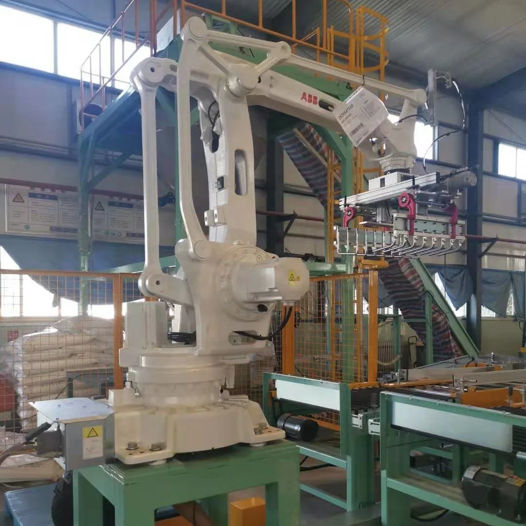 ABB Factory Automatic Palletizing Robot Palletizer Industrial Robot Packaging Line Ordinary Product Case Bearing,plc Pneumatic