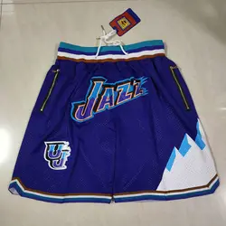 Hot sale 2022 Custom Logo NBA-Team Vintage Just don Basketball Shorts New Trends Mesh Print Flower Men Magic Polyester Shorts