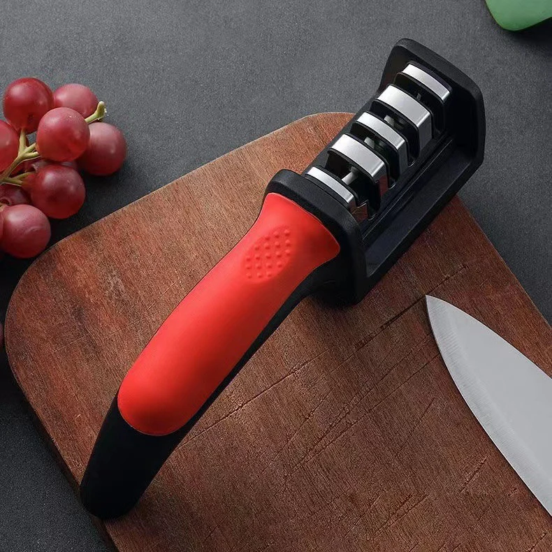 Kitchen accessories wholesale 4-in-1 kitchen knife sharpener Quick knife sharpener household grindstone