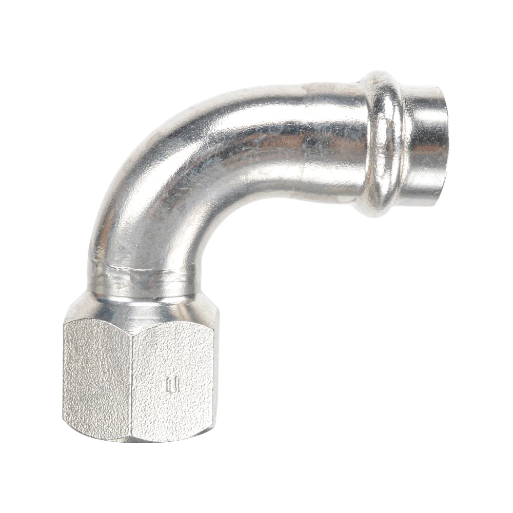 BSP Thread V Type Carbon Steel Pipe Connection 90 Degree Elbow Carbon Steel Fittings