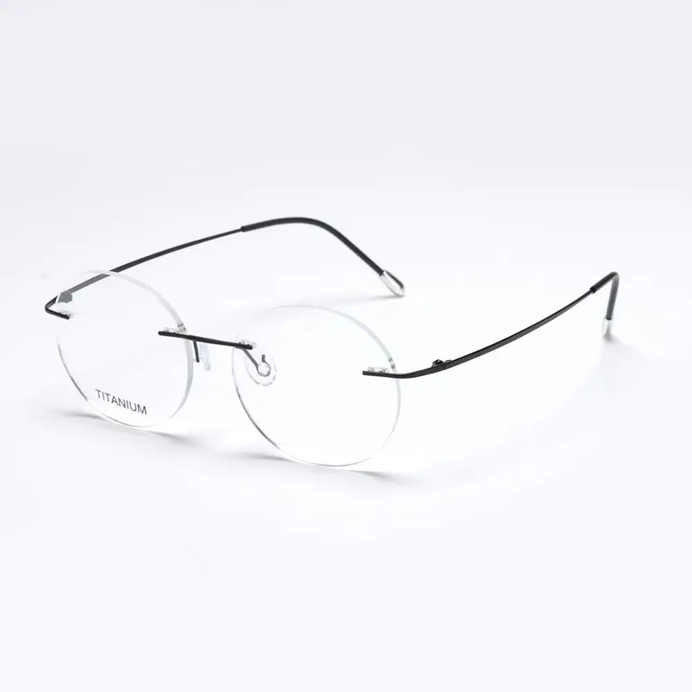 Titanium Memory Flexible Rimless Frame Eyeglasses Optical Prescription Glasses Spectacle Myopia Glasses Frames Optical for Women