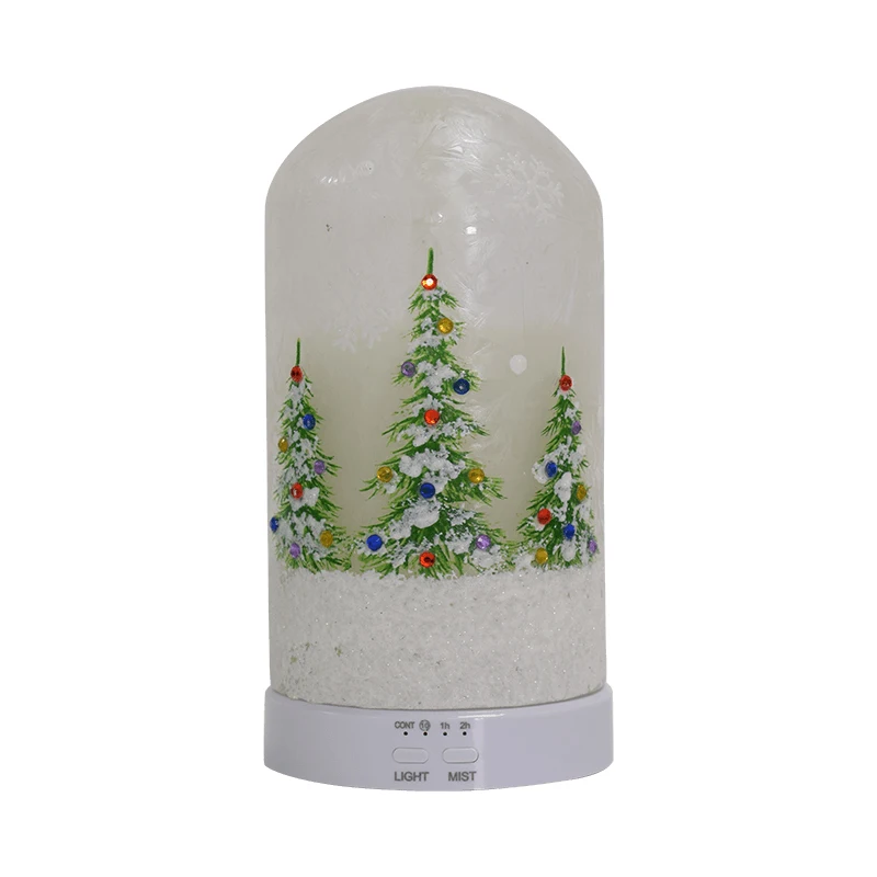 Christmas Aroma Oil Difuser Wholesale Scent USB Essential Oil Aromatherapy Diffuser Metal White