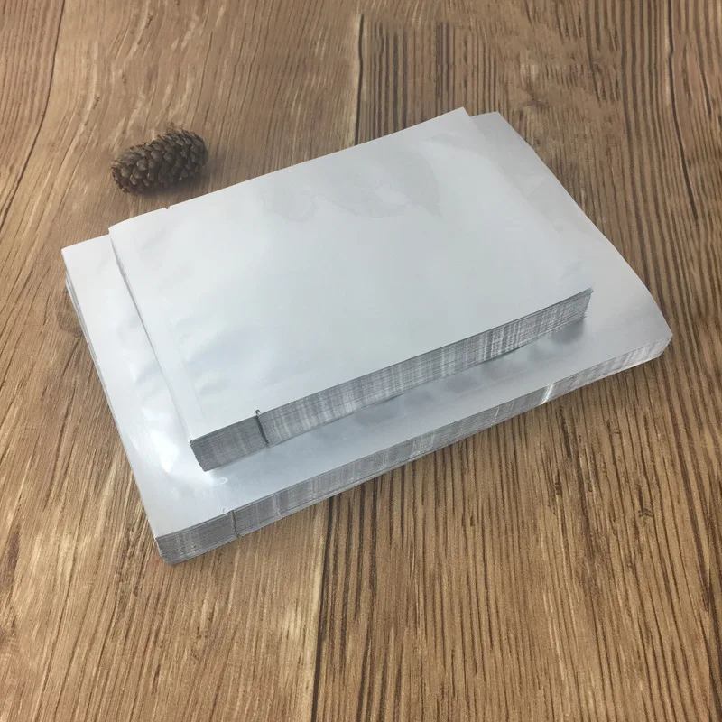 Custom Clear Silver Aluminum Foil Pouch Heat Seal Aluminum Foil Bags with Tear Notch MBB and Antistatic ESD Foil Bag