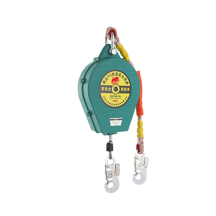 High quality factory hot sale safety wire rope grab fall arrestor self retractable lifeline fall arrester systems