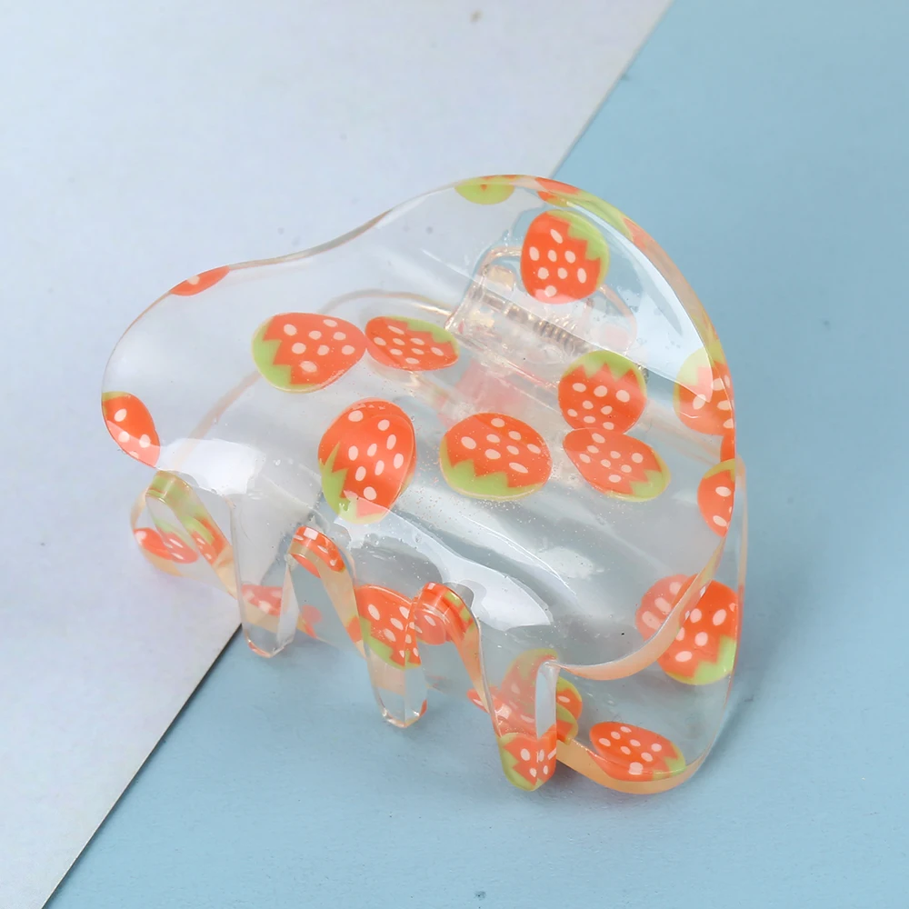 fashion semi-circle hair clip acetic acid c wind Half Round Hair Clip Wholesale Acetic Acid Hair Claw