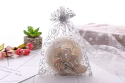 Сумка из органзы с принтом из переработанного серебра