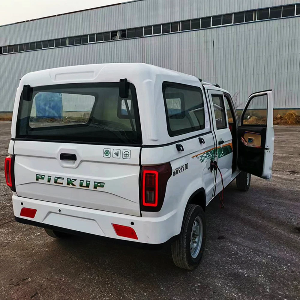 2022 hot sale cheap high power van double row seat 4x4 van electric four wheel pickup truck electric car for adults drive