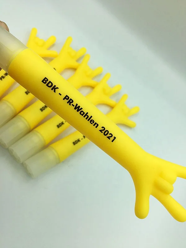 Multi Colored Kids Stationery Finger Shaped Highlighter Pen