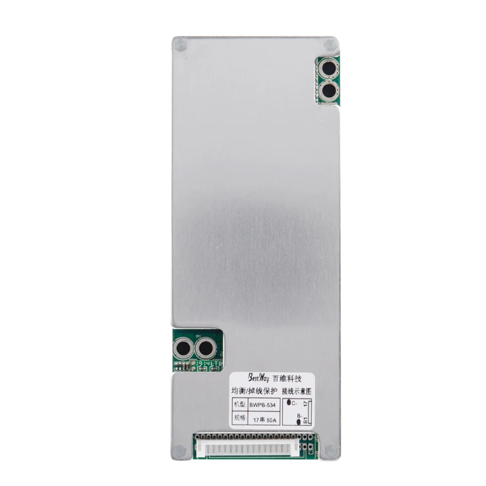 BestWay bms Li-Ion lifepo4 7s 13s 14s 17s 20s 72v 40A 50A 70A печатная плата литиевая батарея