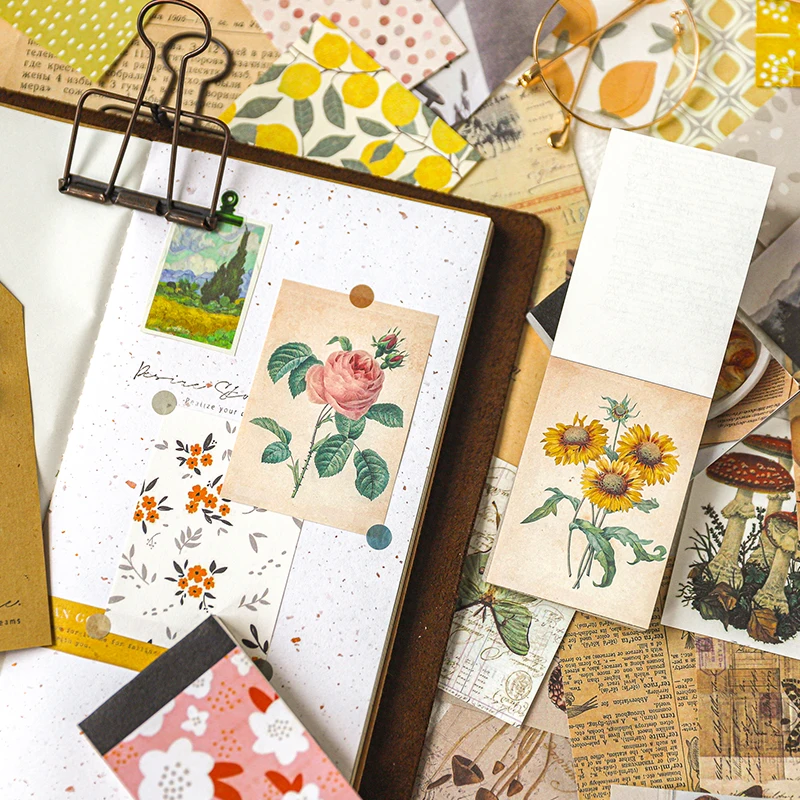 100 sheets Vintage Letter Paper  Vintage Flower Design Letterhead Letter Writing Paper Letter Pad Drawing Sketch Pad Stationery