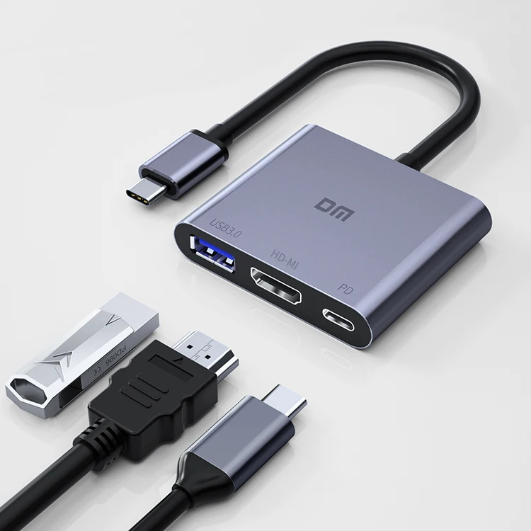 Лучшие продажи заводские настройки по оптимальной цене кабель-Переходник USB C на HD-MI 4K USB3.0 PD 3 в 1 концентратор Кабель-Переходник USB C на HD-MI UB3.0 PD 3 в 1 креплением для вспышки sрeedlite