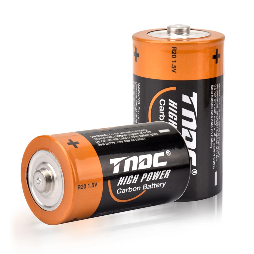 Large 1.5V D Size R20 Hot Selling D Battery 1.5V 500 minute capacity Super Heavy Duty Primary Battery