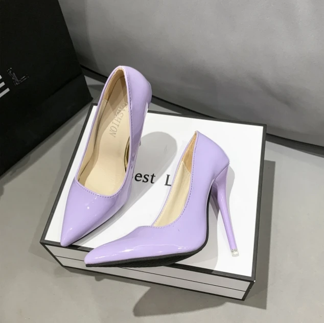 Hot Sale Point Toe Multi-color Office Pointed Toe Stiletto Women Shoes  High Thin Heels For Ladies