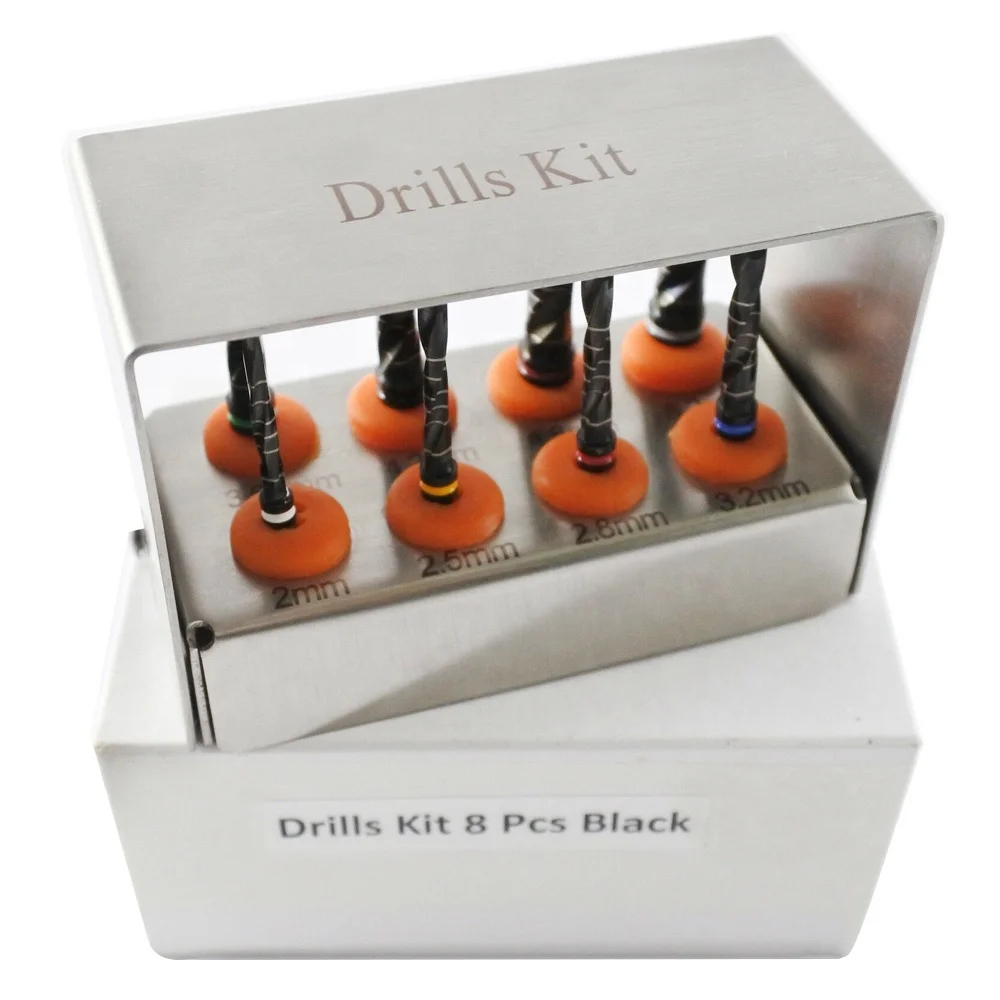 Оптовая продажа набор 2024 зубных имплантатов для дрели 8 шт.