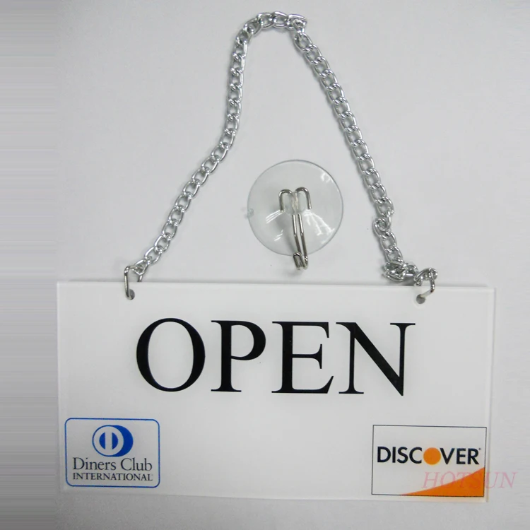 very cheap acrylic open close sign/plexiglasss window sign
