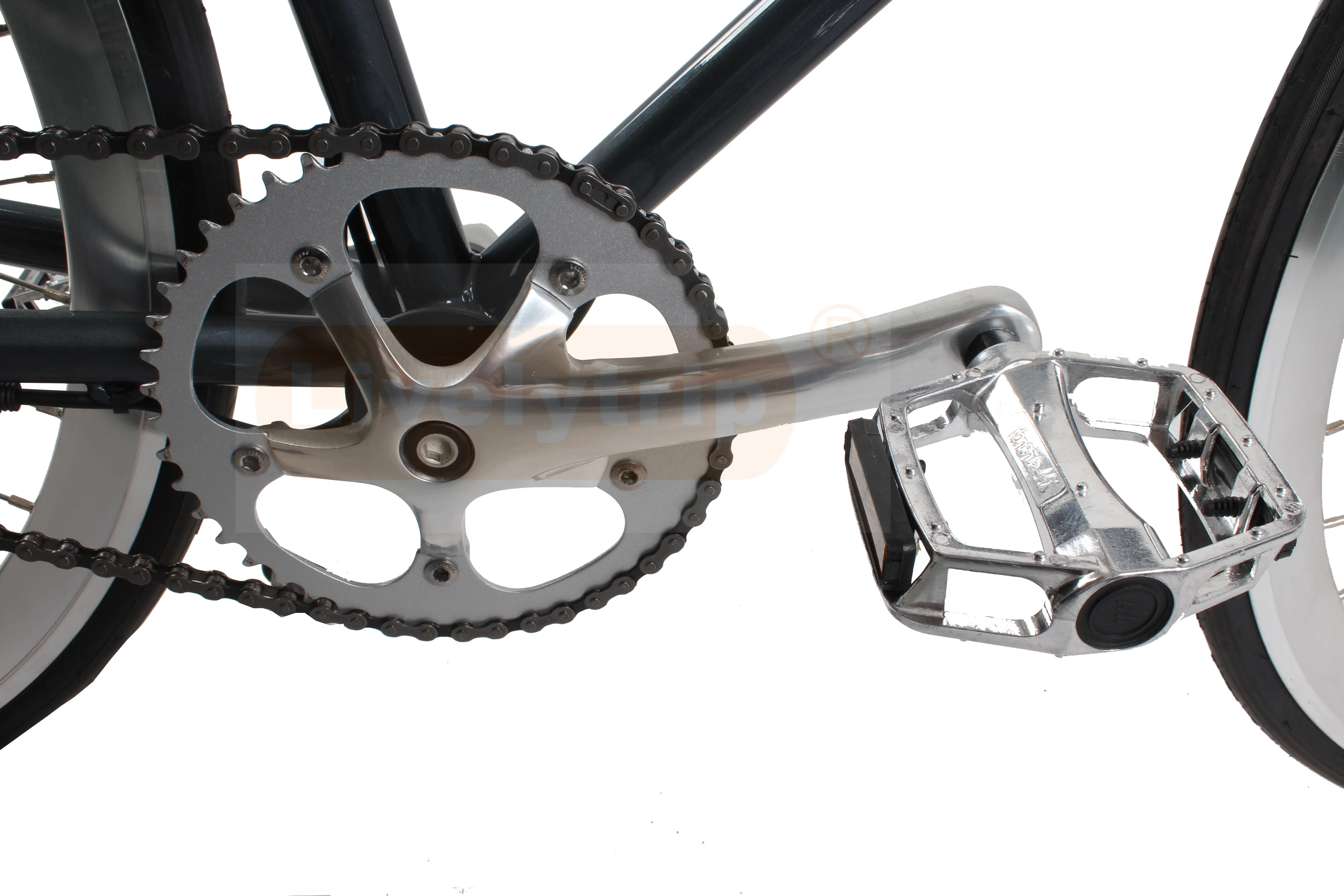 250w rear motor electric bike fix bicycle with single speed and steel frame