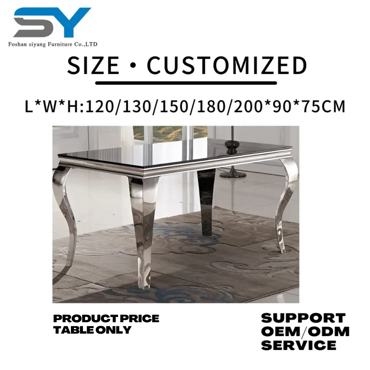 Hot Sale Marble Top Stainless Steel Dining Table For Round Dining Table Set Dining Room Furniture