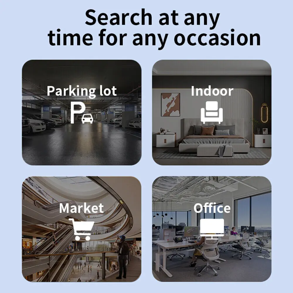 Smart Tag GPS Locator Tracking Device No Need Download App Item Finder for Keys, Wallet, Luggage
